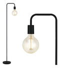 Lámpara de Pie Columna Mundi Luz Modelo Pie Polo Negro Minimalista E27