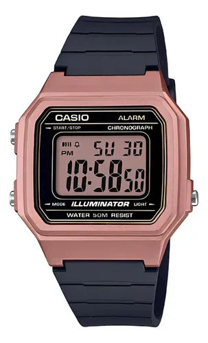 Reloj Casio Retro Rosa W-217hm-5avdf Original Color de la correa Resina