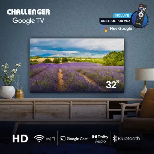 Televisor 32 Pulgadas Smart Google Tv Challenger