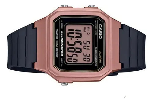 Reloj Casio Retro Rosa W-217hm-5avdf Original Color de la correa Resina