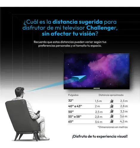 Televisor 32 Pulgadas Smart Google Tv Challenger